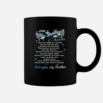 Loving Memorial My Brother For My Brother In Heaven Coffee Mug - Seseable