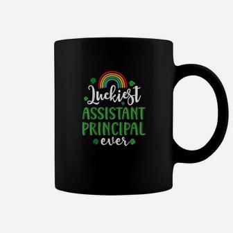 Luckiest Assistant Principal Ever St Patrick's Day Shamrocks Coffee Mug - Seseable