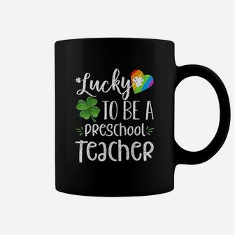 Lucky To Be A Preschool Teacher Coffee Mug - Seseable