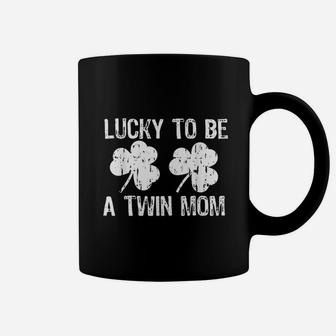 Lucky To Be A Twin Mom St Patrick's Day Coffee Mug - Seseable