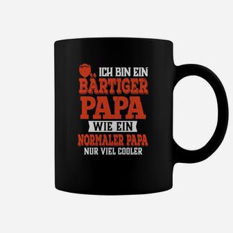 Lustiges Bartiger Papa Tassen, Cool & Schwarz mit Spruch - Seseable