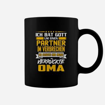 Lustiges Oma Partner-im-Verbrechen Tassen mit Spruch, Großmutter Humor Tee - Seseable