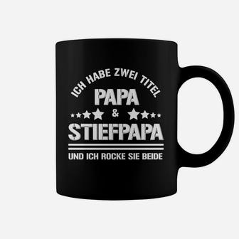 Lustiges Papa & Stiefpapa Tassen, Ideales Vatertagsgeschenk - Seseable