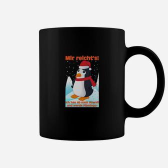 Lustiges Pinguin-Tassen Mir reicht's! Ich geh schaukeln - Schwarz - Seseable