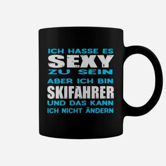 Lustiges Skifahrer Tassen Sexy zu sein ist hart, doch ich bin Skifahrer - Herren, Schwarz - Seseable