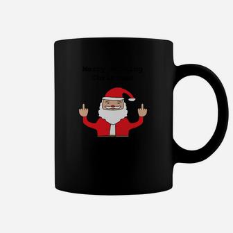 Lustiges Weihnachtsmann Grafik Tassen, Witziges Weihnachts-Tassen Schwarz - Seseable