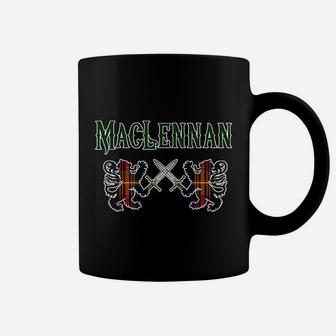Maclennan Scottish Clan Family Kilt Tartan Lion Coffee Mug - Seseable