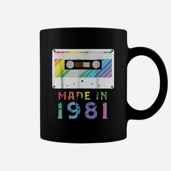 Made In 1981 Funny Retro Vintage Neon Gift Coffee Mug - Seseable