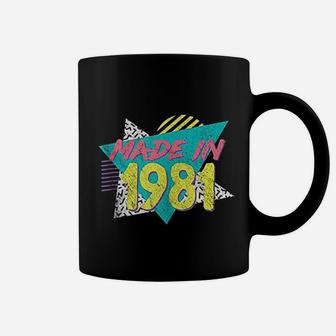 Made In 1981 Retro Vintage 40th90s Birthday Gift Coffee Mug - Seseable