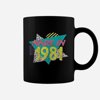Made In 1981 Retro Vintage 90's Birthday Gift Coffee Mug - Seseable