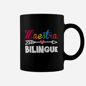 Maestra Bilingue Spanish Teacher Appreciation Gift For Women Coffee Mug - Seseable