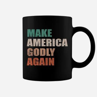 Make America Godly Again Vintage Retro Coffee Mug - Seseable