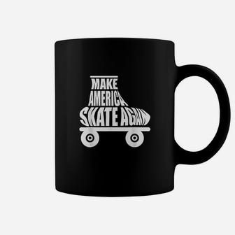 Make America Skate Again Roller Derby Skater Rollerblade Coffee Mug - Seseable