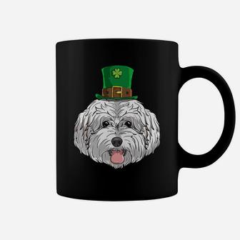 Maltipoo Dog St Patricks Day Leprechaun Puppy Cute Coffee Mug - Seseable