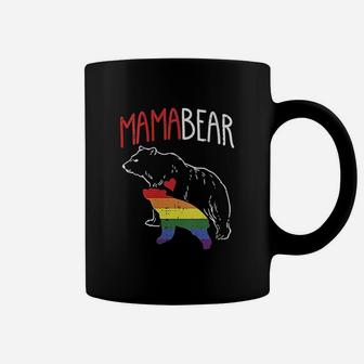 Mama Bear Lgbtq Cute Rainbow Mothers Day Gay Pride Mom Gift Coffee Mug - Seseable