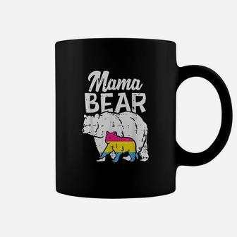 Mama Bear Pride Pan Flag Lgbt Ally Mom Women Gift Coffee Mug - Seseable