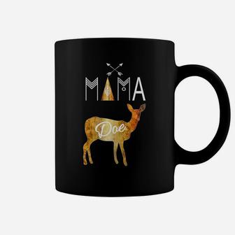 Mama Deer Tribal Family Christmas Camping Doe Tee Coffee Mug - Seseable