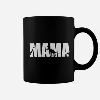 Mama Dinosaur Funny Saurus Graphic Coffee Mug - Seseable
