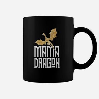 Mama Dragon Gift Matching Family Tribe Mom Mother Coffee Mug - Seseable