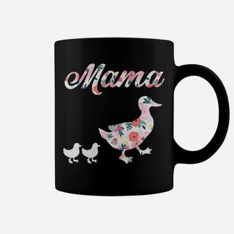 Mama Duck Mom Of 2 Mother Duck Coffee Mug - Seseable