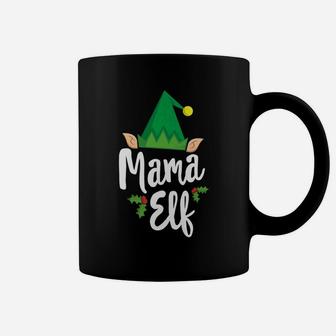 Mama Elf Christmas Matching Family Festive Gift Coffee Mug - Seseable