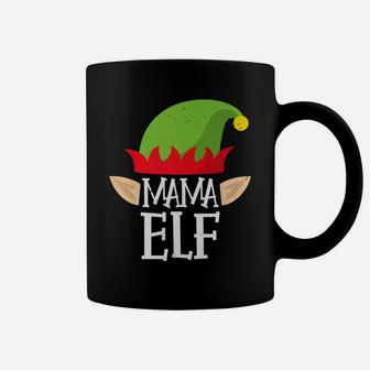 Mama Elf Christmas Matching Family Pajamas Elves Tee Coffee Mug - Seseable
