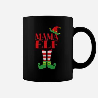 Mama Elf Christmas Season Dads Moms Matching Tee Coffee Mug - Seseable