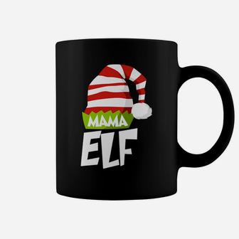 Mama Elf Family Christmas Matching Xmas Pajama Gift Coffee Mug - Seseable