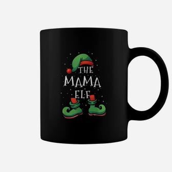 Mama Elf Funny Matching Family Christmas Coffee Mug - Seseable