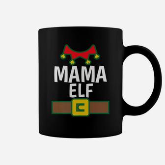 Mama Elf Matching Family Elf Costume Christmas Coffee Mug - Seseable