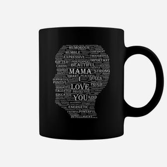 Mama I Love You Worlds Best Mom Word Ar Coffee Mug - Seseable