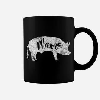 Mama Pig Piggy Distressed Cute Gift Coffee Mug - Seseable
