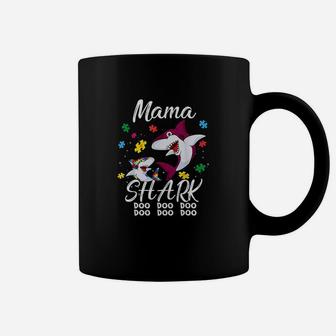 Mama Shark Awareness Gift birthday Coffee Mug - Seseable