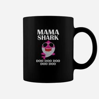 Mama Shark Doo Doo Funny Mothers Day Coffee Mug - Seseable
