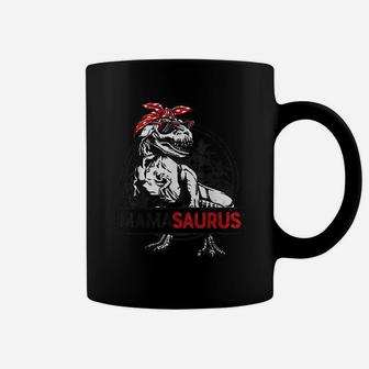Mamasaurus Dinosaur Funny Mama Saurus Coffee Mug - Seseable