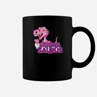 Mamasaurus Pink Dino Cool Dinosaurs T Rex Coffee Mug - Seseable