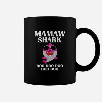 Mamaw Shark Doo Doo Funny Mothers Day Mamaw Christmas Coffee Mug - Seseable