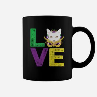 Mardi Gras Fat Tuesday Costume Love Angora Funny Gift For Cat Lovers Coffee Mug - Seseable