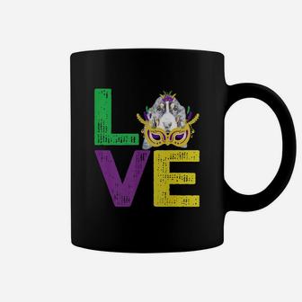 Mardi Gras Fat Tuesday Costume Love Basset Hound Funny Gift For Dog Lovers Coffee Mug - Seseable