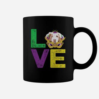 Mardi Gras Fat Tuesday Costume Love Brittany Funny Gift For Dog Lovers Coffee Mug - Seseable