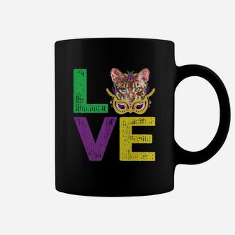 Mardi Gras Fat Tuesday Costume Love Toyger Funny Gift For Cat Lovers Coffee Mug - Seseable