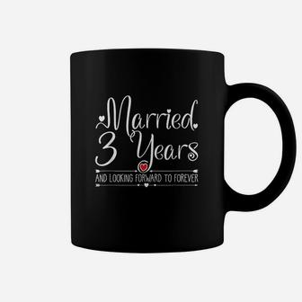 Married 3 Years Ago Wedding Anniversary Gift For Her Couples Coffee Mug - Seseable