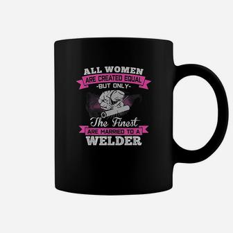 Married To A Welder Wife Husband Couple Family Funny Gift Coffee Mug - Seseable
