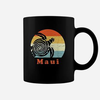 Maui Vintage Sea Turtle Retro Hawaii Vacation Coffee Mug - Seseable
