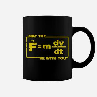 May The Force Star Equation Funny Space Physics Humor Coffee Mug - Seseable