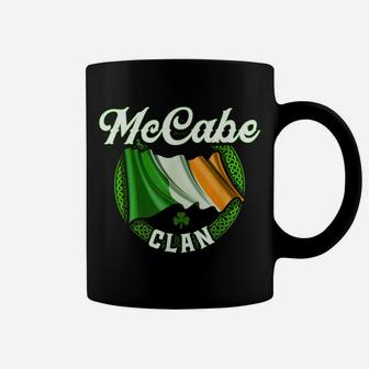 Mccabe Surname Irish Last Name Ireland Flag T-shirt Coffee Mug - Seseable