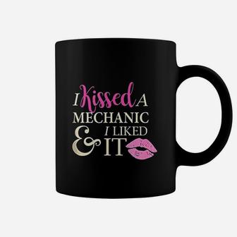 Mechanic Girlfriend Wife I Kissed A Mechanic And I Liked It Coffee Mug - Seseable
