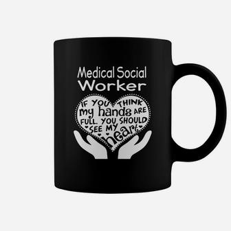 Medical Social Worker Full Heart Job Coffee Mug - Seseable