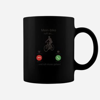 Mein Bike ruft an Tassen für Fahrrad-Enthusiasten, Humorvolles Design - Seseable