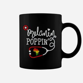 Melanin Poppin Melanin Black Nurse African Pride Coffee Mug - Seseable